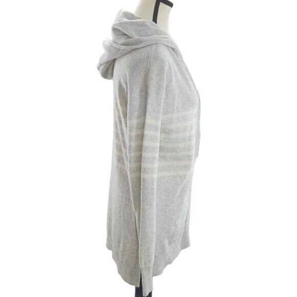 GAP Womens XS Gray Wool Zip Up Hoodie Sweater Long Sleeve Knit Cardigan - Picture 3 of 6